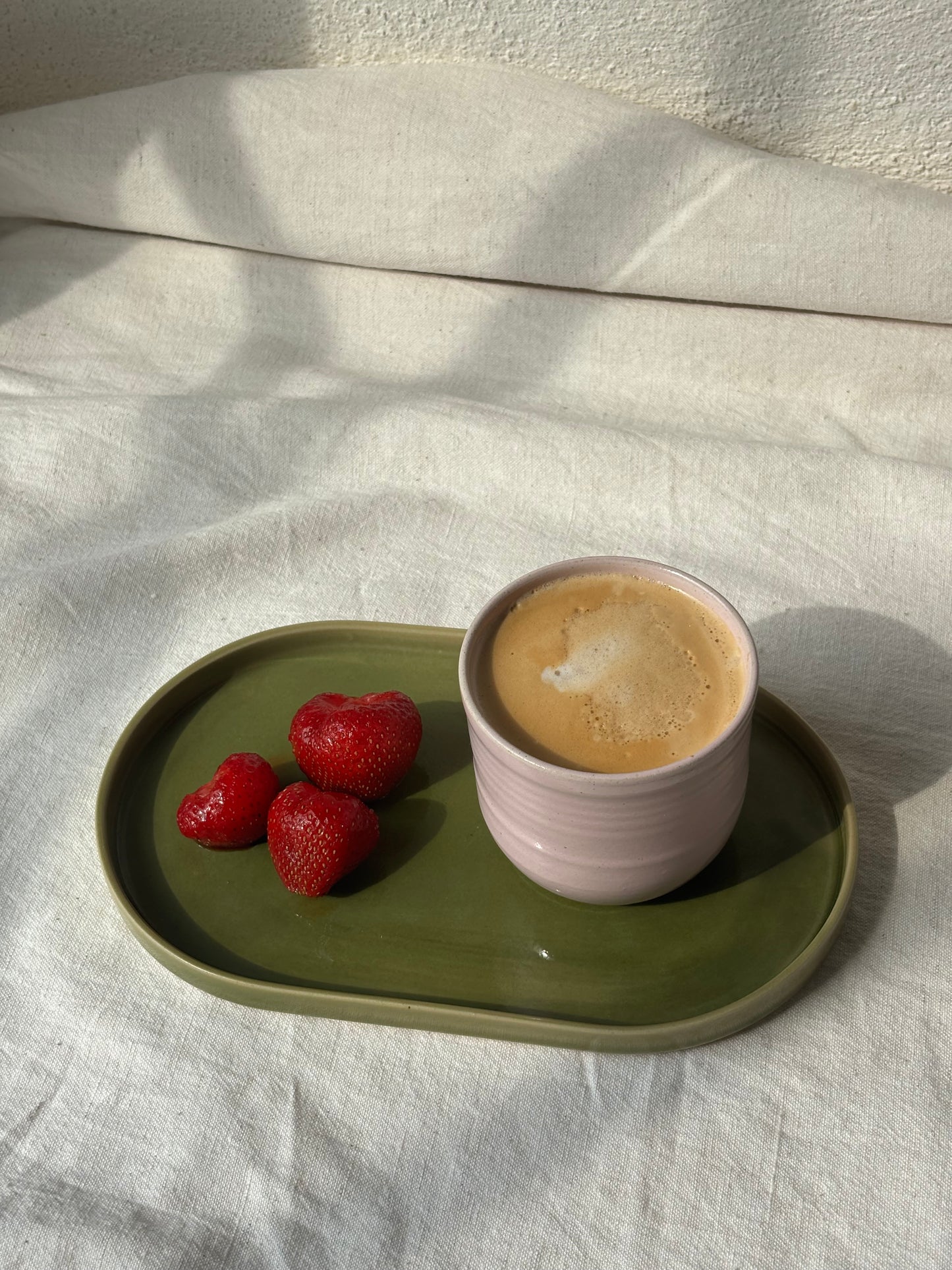 Oval Plate - Olive Green