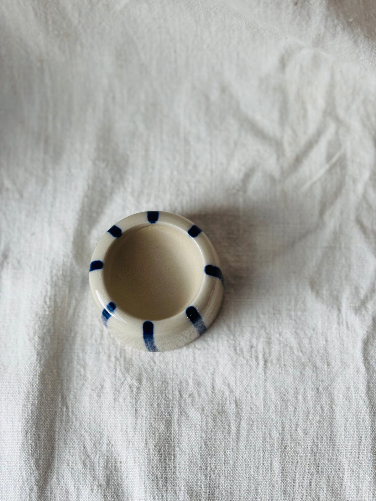 Egg Cup - Blue Stripes