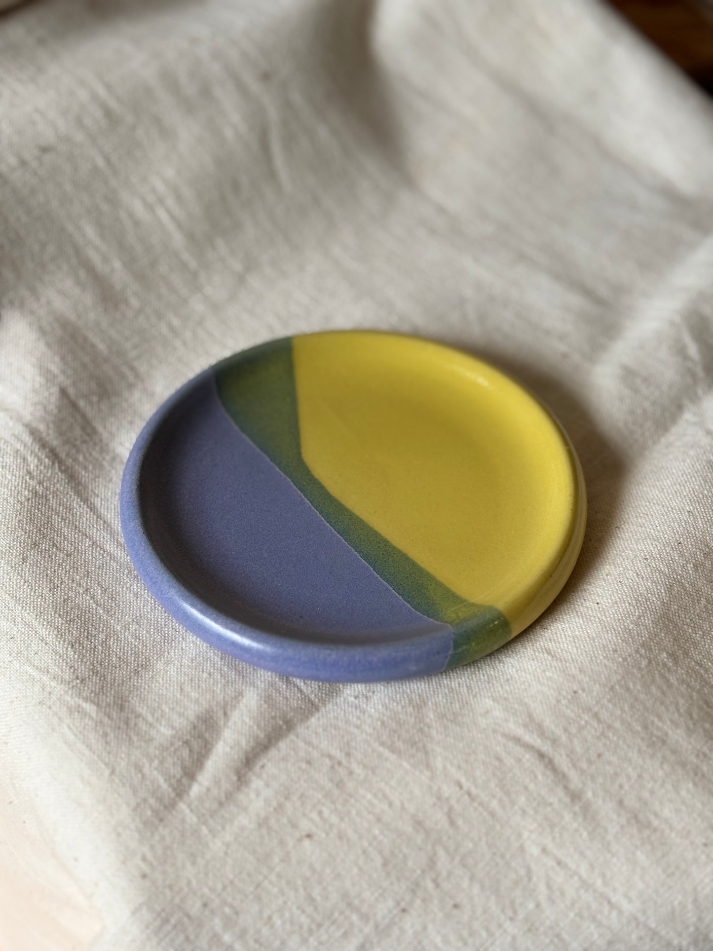 Wine Bottle Coaster - Yellow & Purple