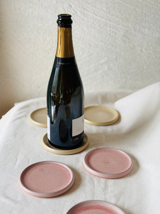 Wine Bottle Coaster - Rosa