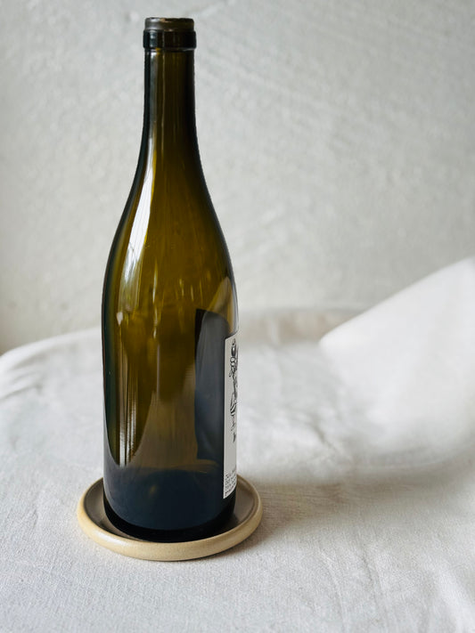 Wine Bottle Coaster - Marbled Sand