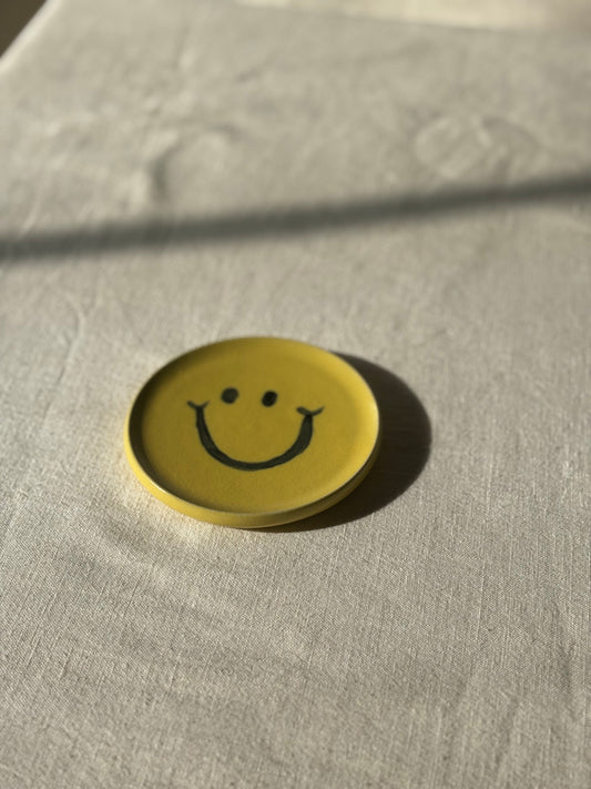 Wine Bottle Coaster - Smiley