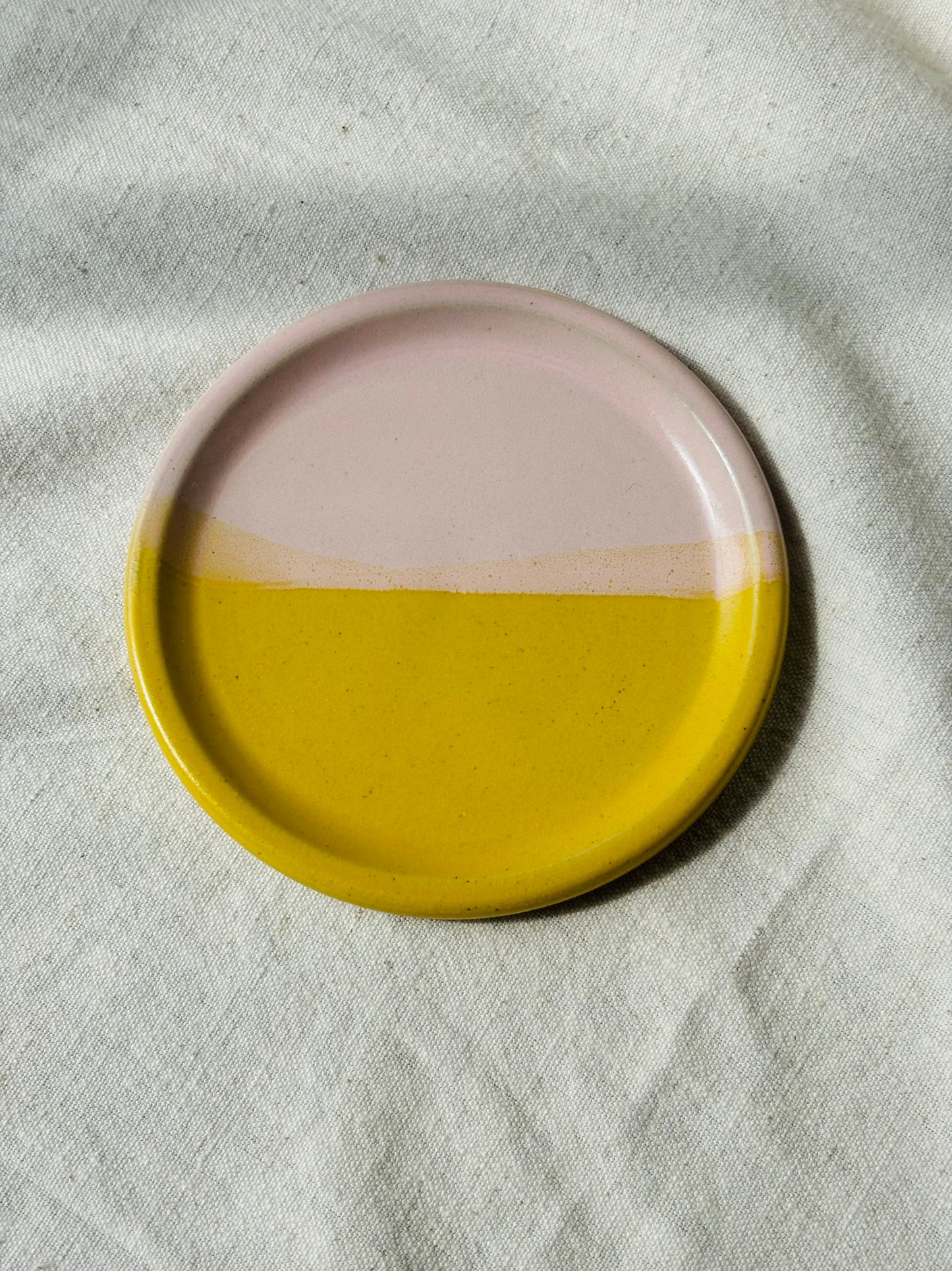 Wine Bottle Coaster - Yellow & Candyfloss