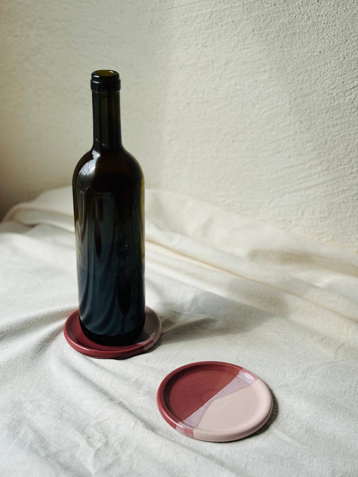 Wine Bottle Coaster - Cranberry & Candyfloss