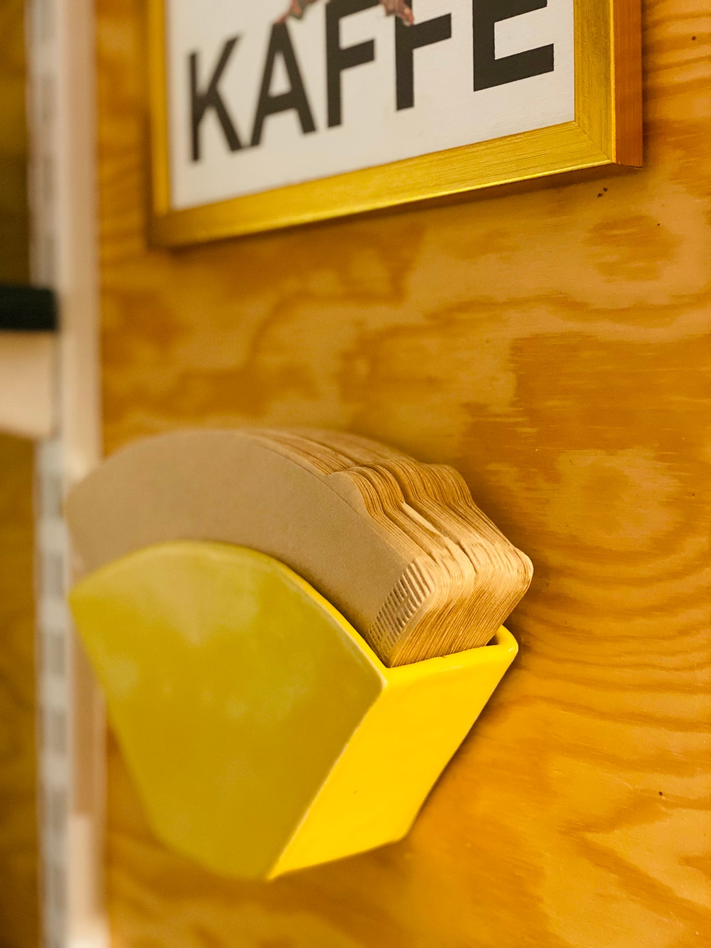 Coffee Filter Holder - Yellow