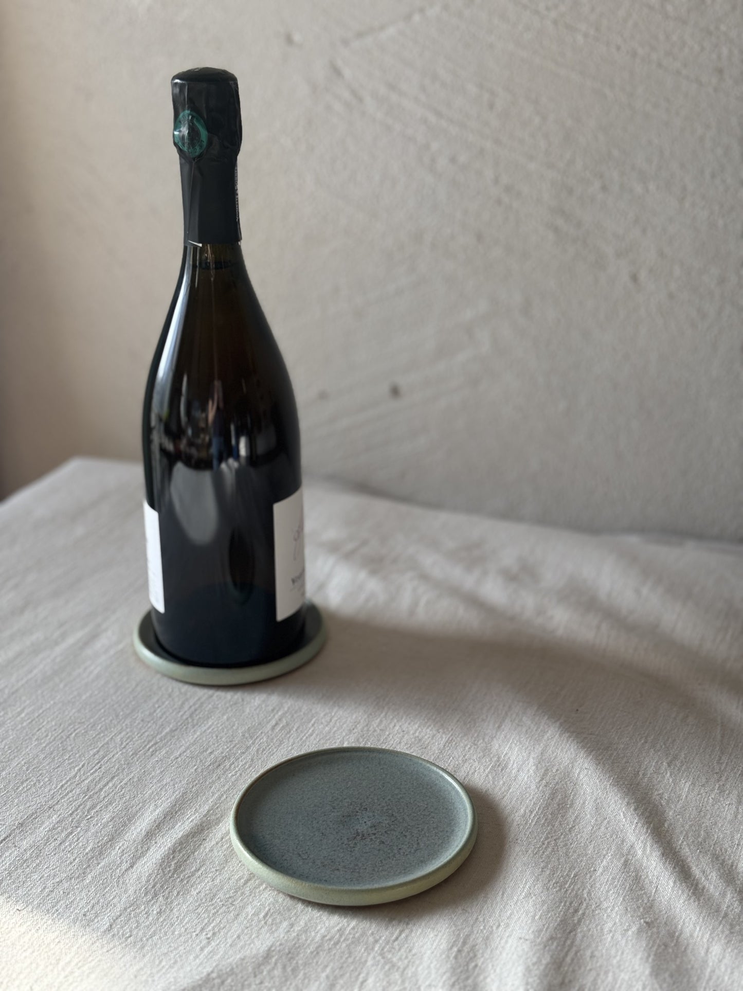 Wine Bottle Coaster - Sea Green