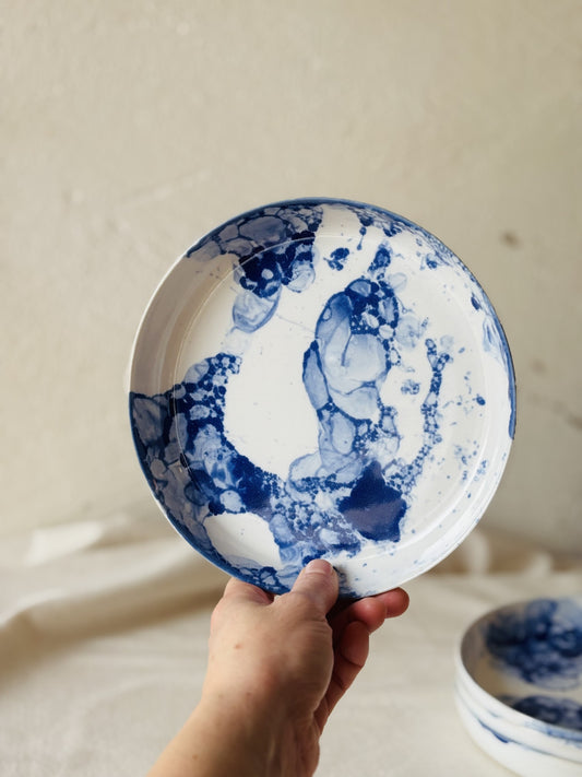 Sunrise Plate - Bubbly Blue