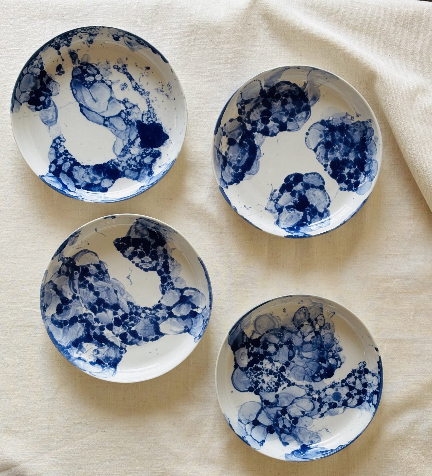 Sunrise Plate - Bubbly Blue