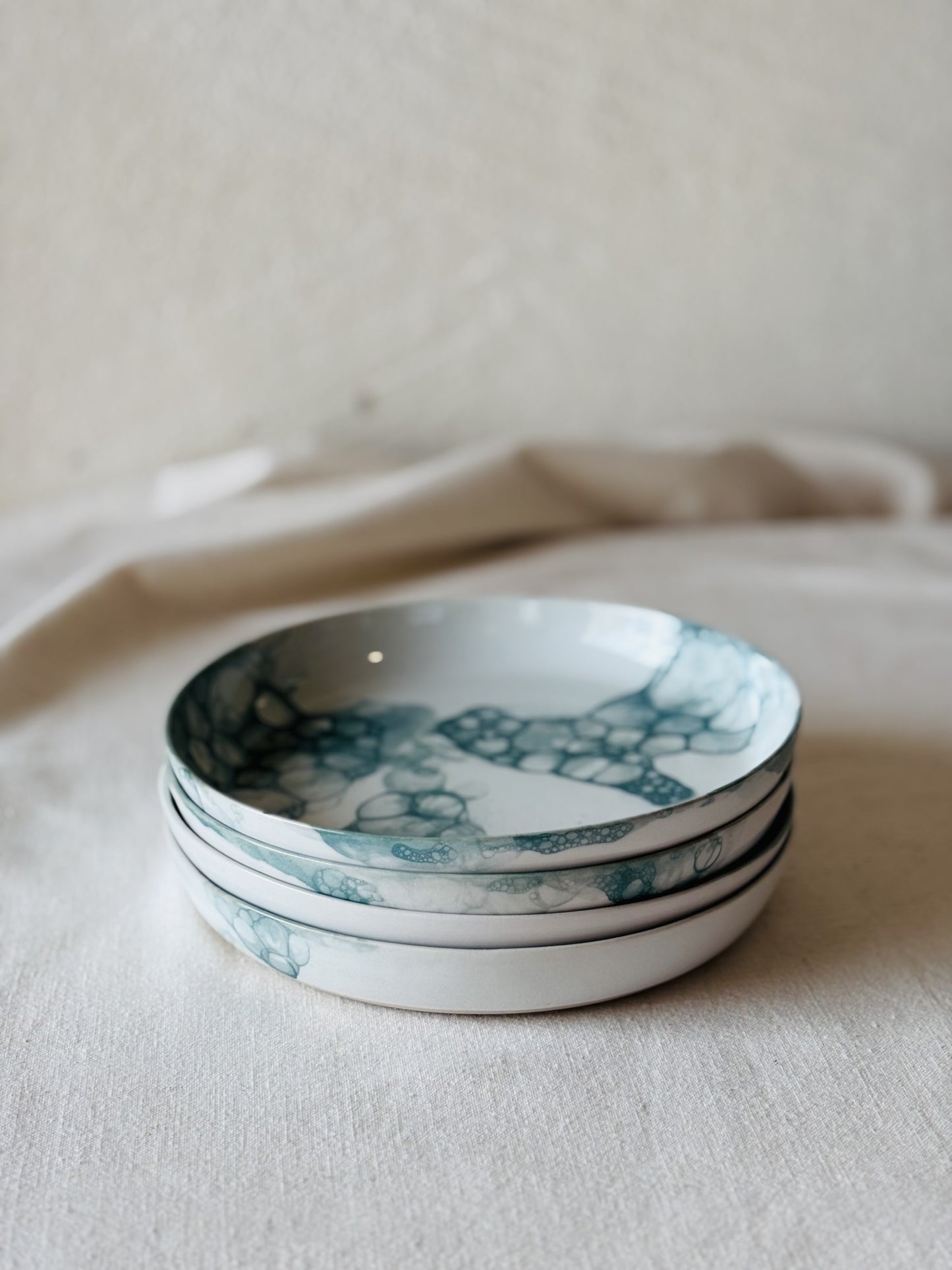 Sunrise Plate - Bubbly Green
