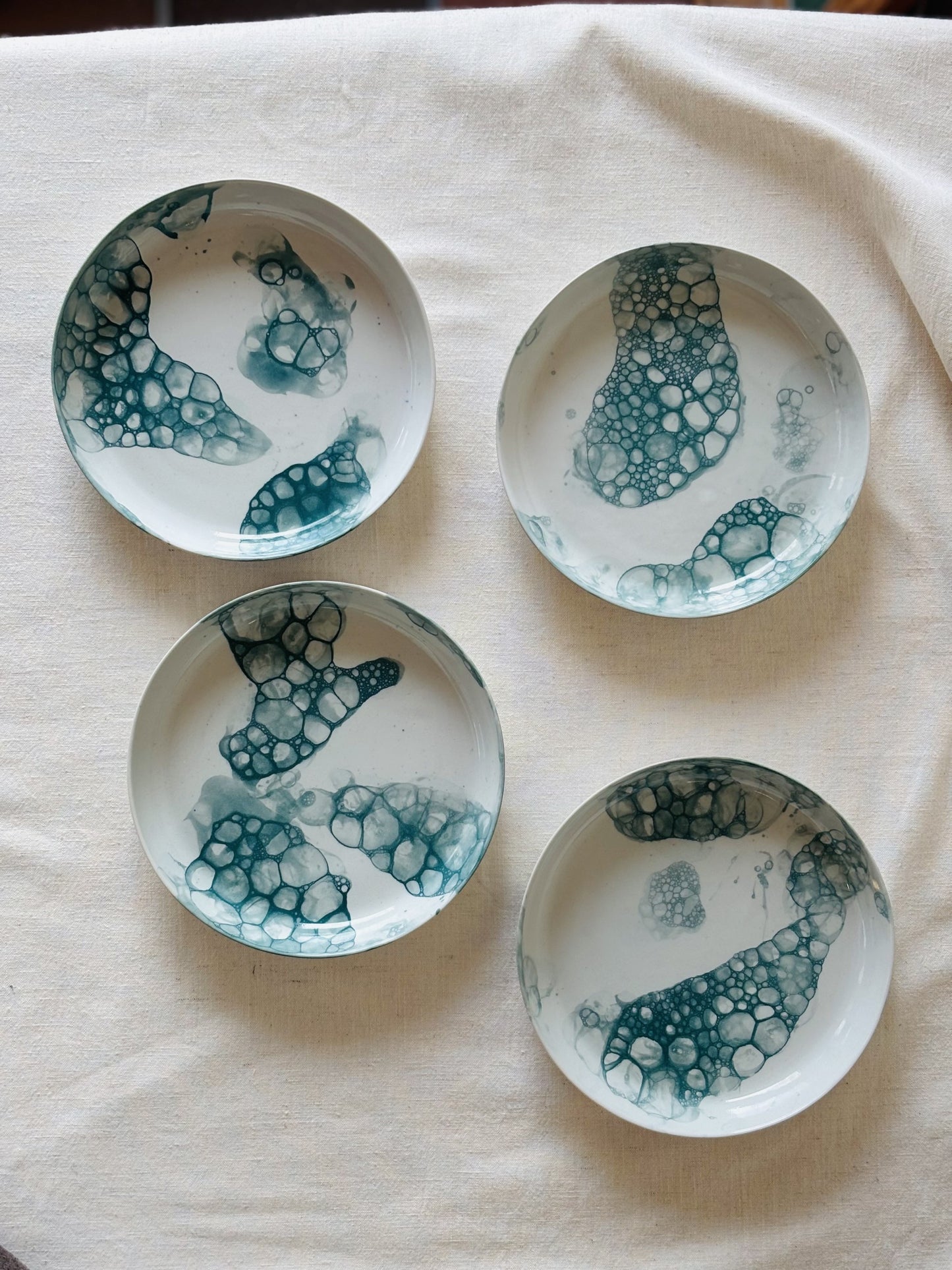 Sunrise Plate - Bubbly Green