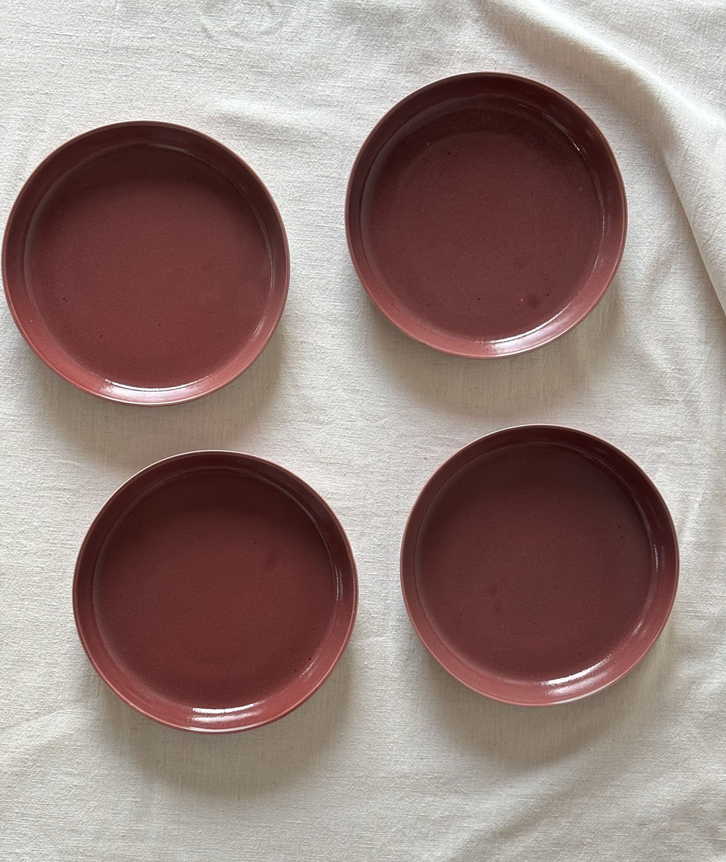 Sunrise Plate - Cranberry