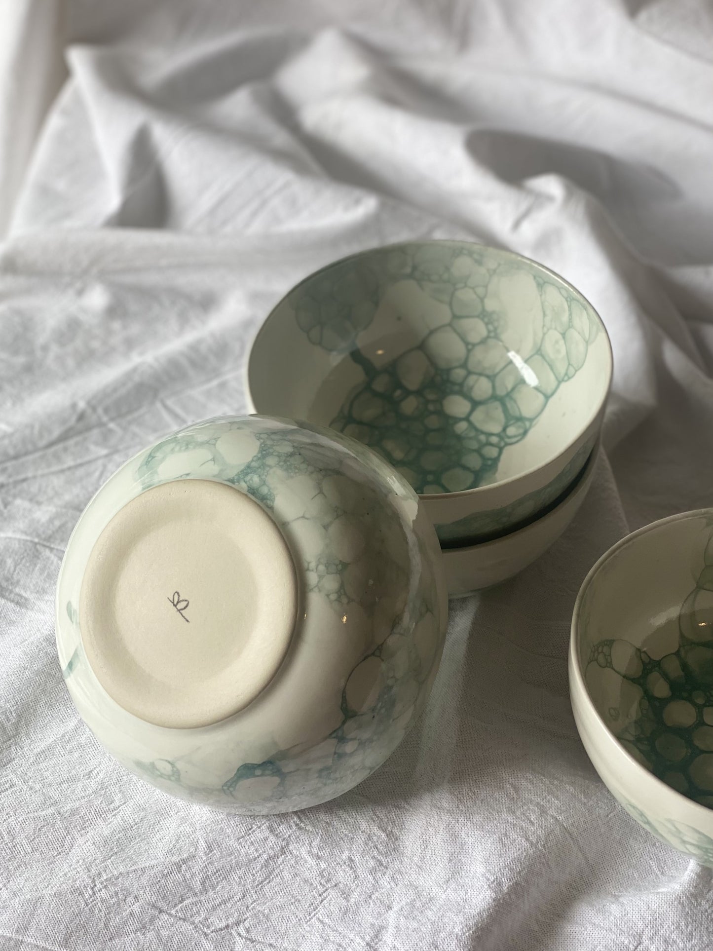 Spill Bowl - Bubbly Green