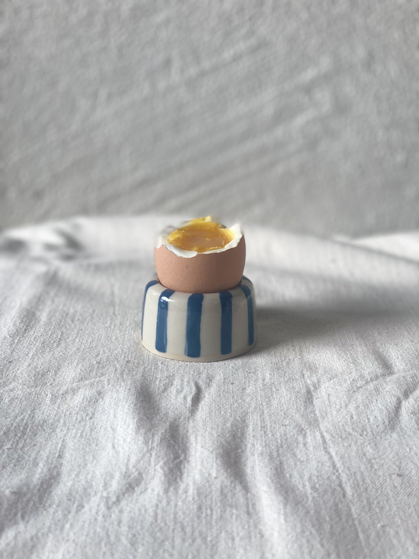 Egg Cup - Blue Stripes