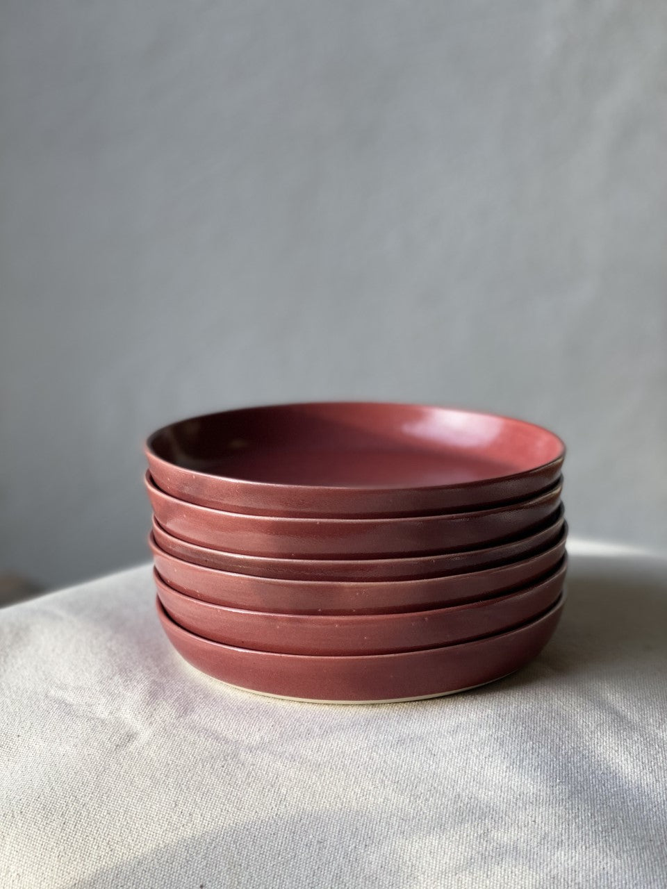 Sunrise Plate - Cranberry