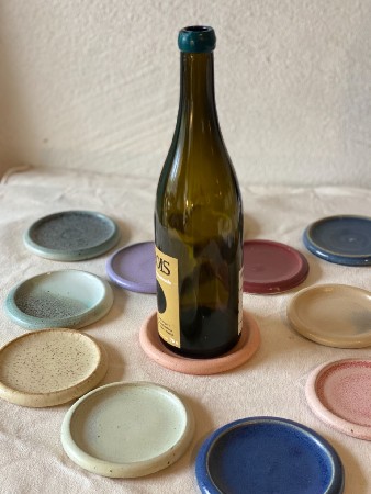 Wine Bottle Coaster - Purple - Image 2