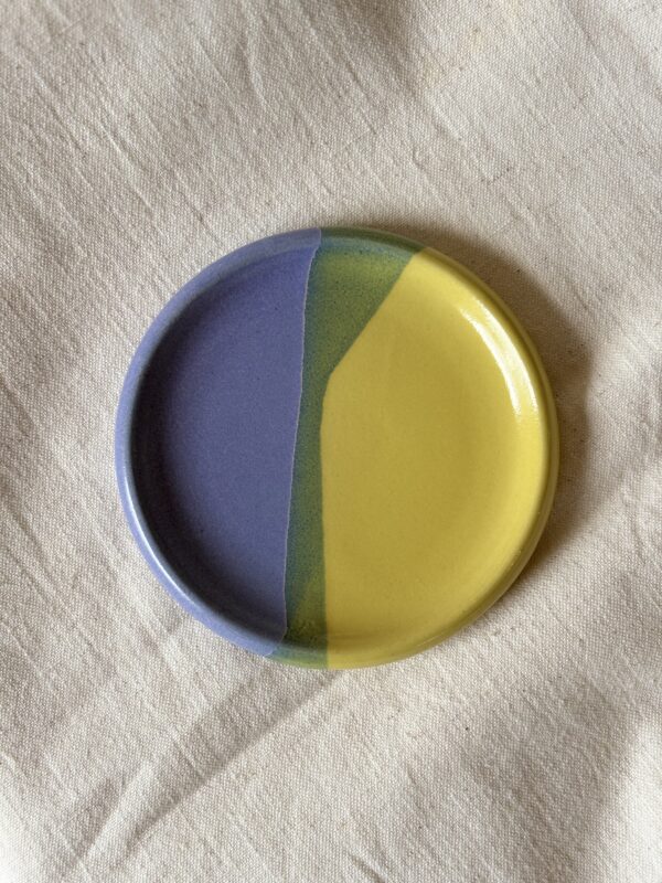 Wine Bottle Coaster - Yellow & Purple