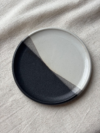 Wine Bottle Coaster - Black & White