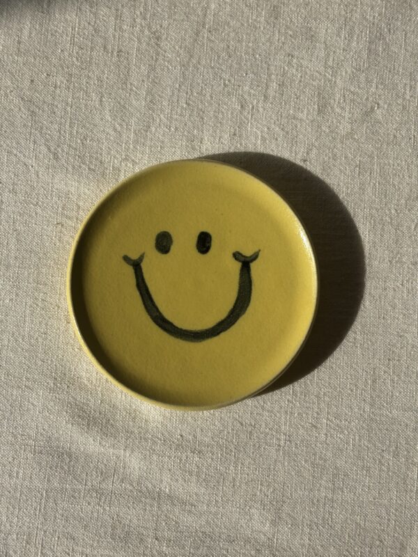 Wine Bottle Coaster - Smiley